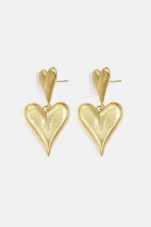 Boucles D'Oreilles Pendantes En Forme De Cœur, Série Simple Et Décontractée Pour Le Quotidien, Bijoux Pour Femmes h5