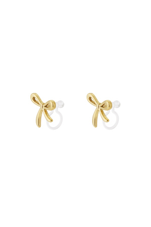 Boucles D'Oreilles À Clip En Forme De Nœud h5