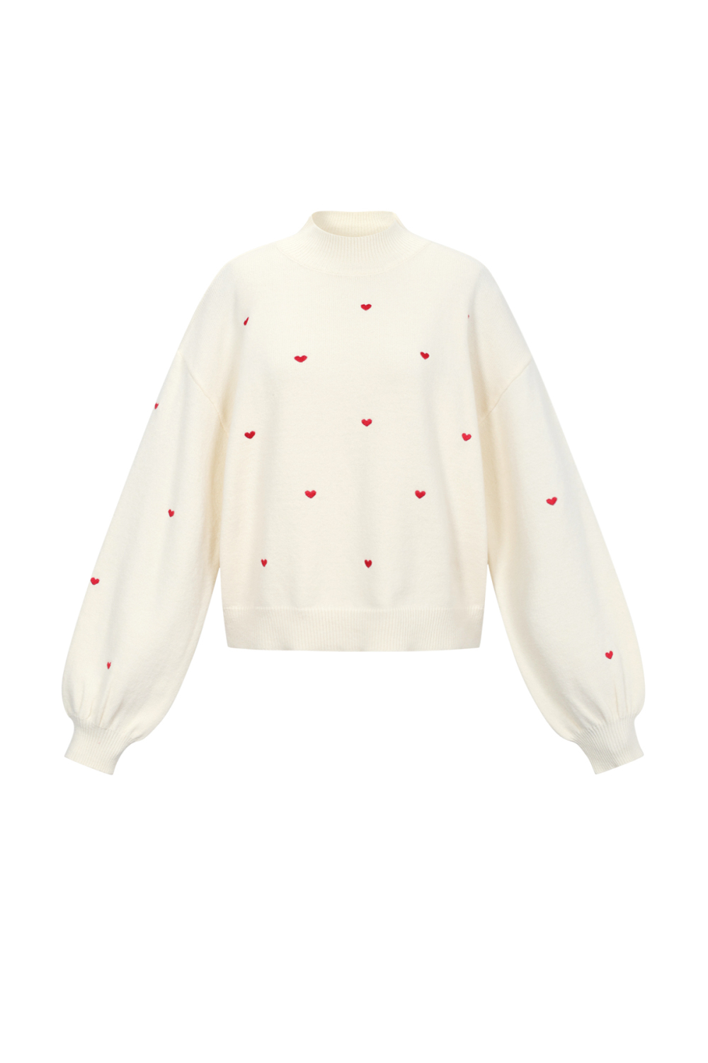 Pull Tricoté À Cœurs Image10
