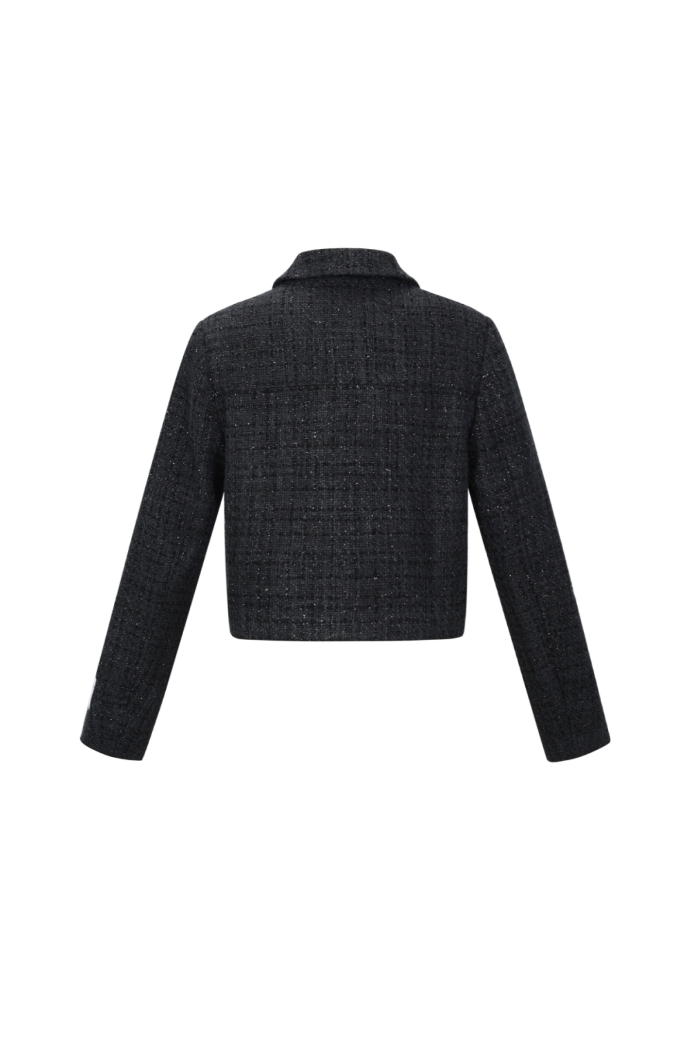 Tissu En Fibre De Polyester Femme Veste Élégante À Carreaux Statement h5Image3