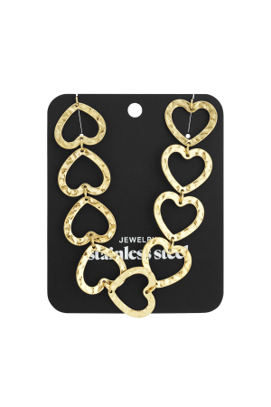 Colliers Chaîne En Acier Inoxydable, Série Cœur, Décontracté, Quotidien, Simple, Bijoux Pour Femmes h5 Image4