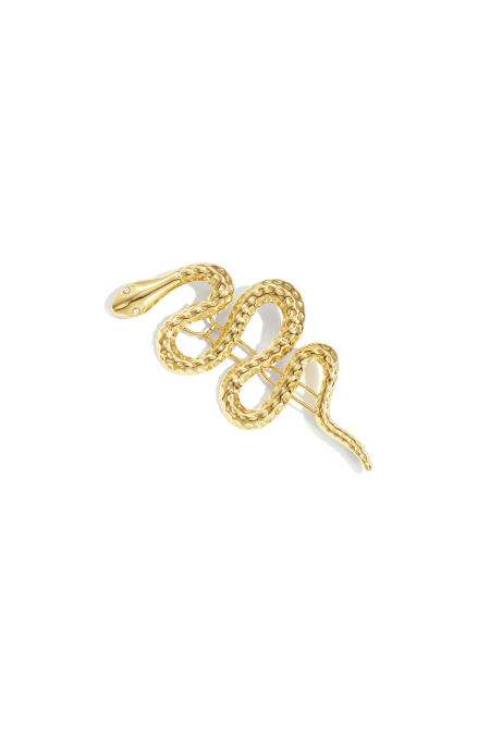 Broche épingle à cheveux serpent ornée de pierres