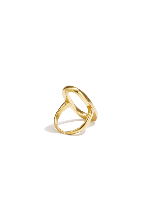 Bague Imposante Ovale Et Minimaliste h5 Image2