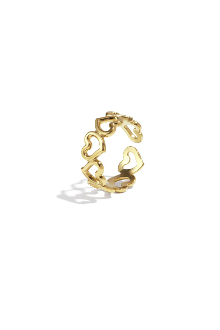 Bagues minimalistes en acier inoxydable, style cœur, décontractées, simples et quotidiennes, bijoux pour femmes