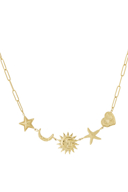 Collier Soleil Lune Étoile
