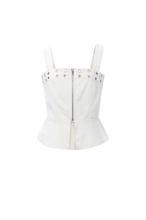 Top En Jean À Œillets h5 