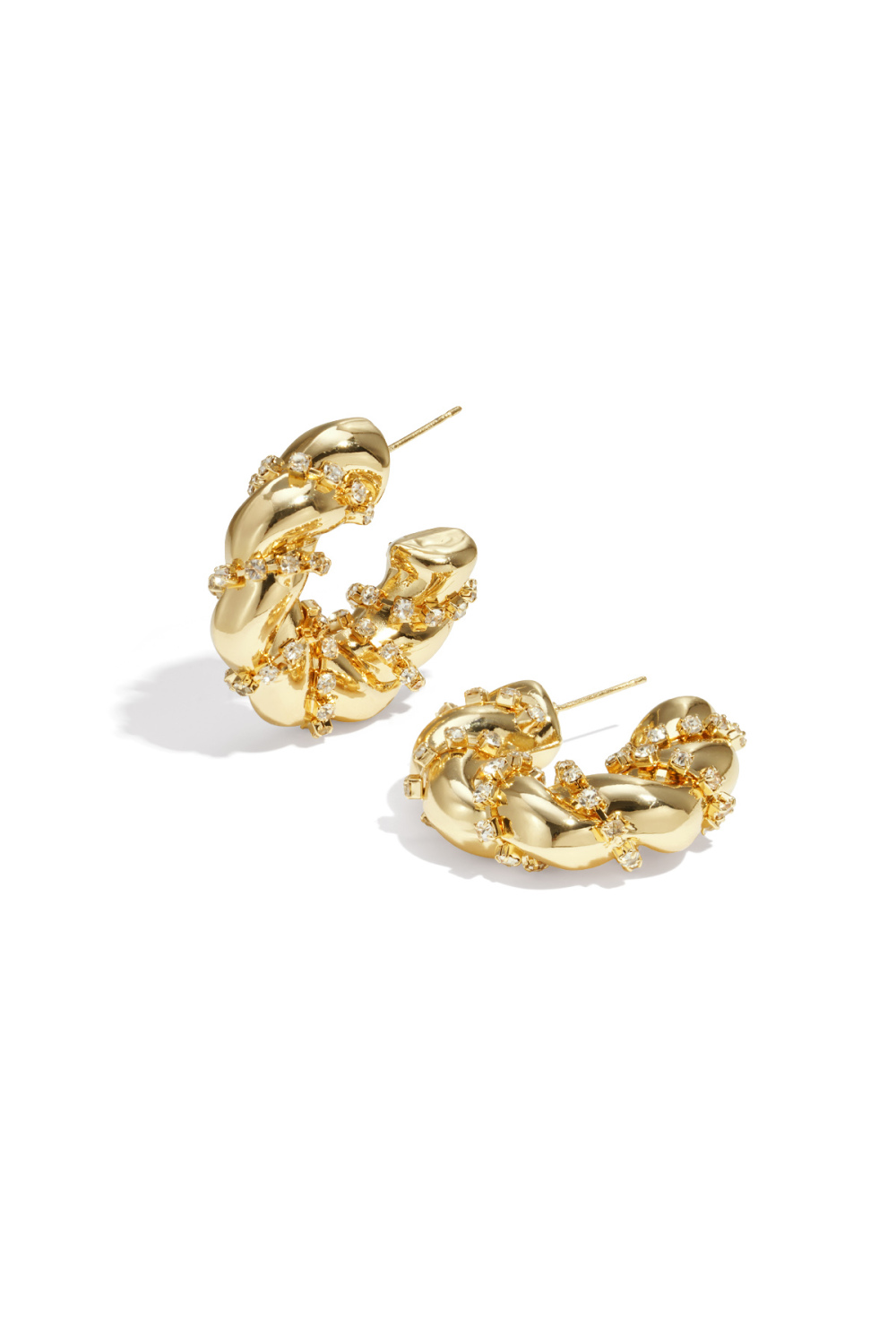 Boucles D'Oreilles Créoles En Fer, Élégantes, Luxueuses, De Noël, Pour Femmes 