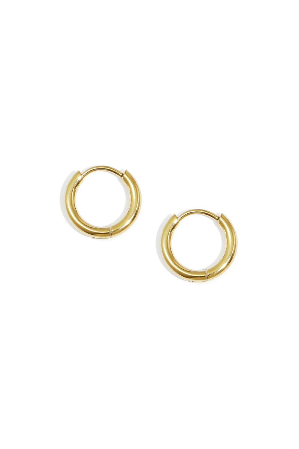 Petites Boucles D'Oreilles Créoles 1,2 Cm En Acier Inoxydable 