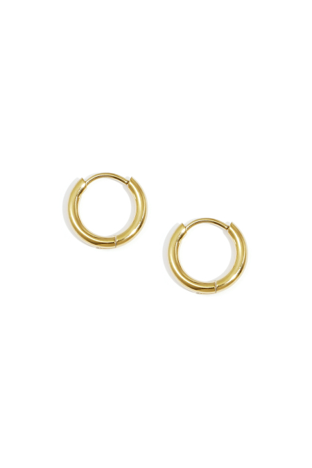 Petites boucles d'oreilles créoles 1,2 cm en acier inoxydable