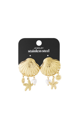 Boucles D'Oreilles Trio D'Amour De Plage h5 Image4