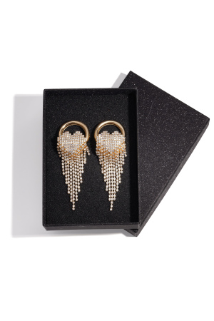 Boucles D'Oreilles Pendantes En Fer De Forme Irrégulière, Élégantes, Luxueuses, De Noël, Pour Femmes h5 Image2
