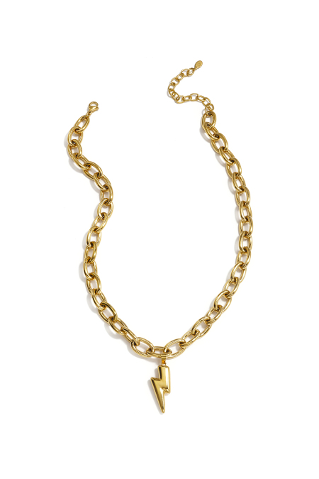 Collier pendentif éclair