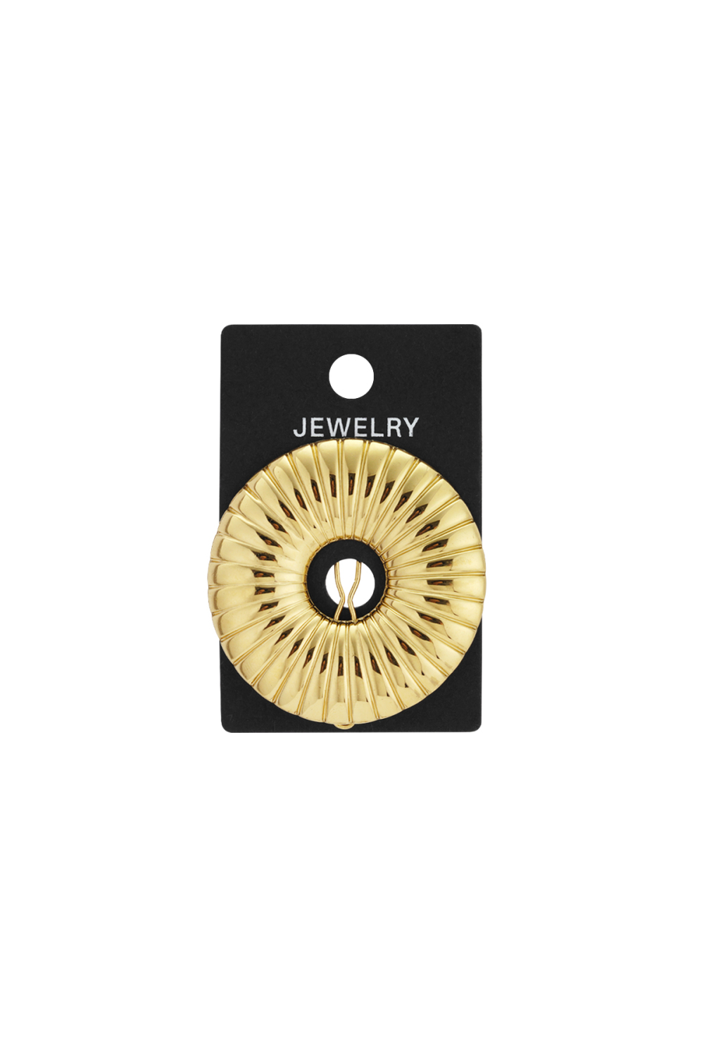 Broche Épingle À Cheveux Ronde À Motif Rayé Image5