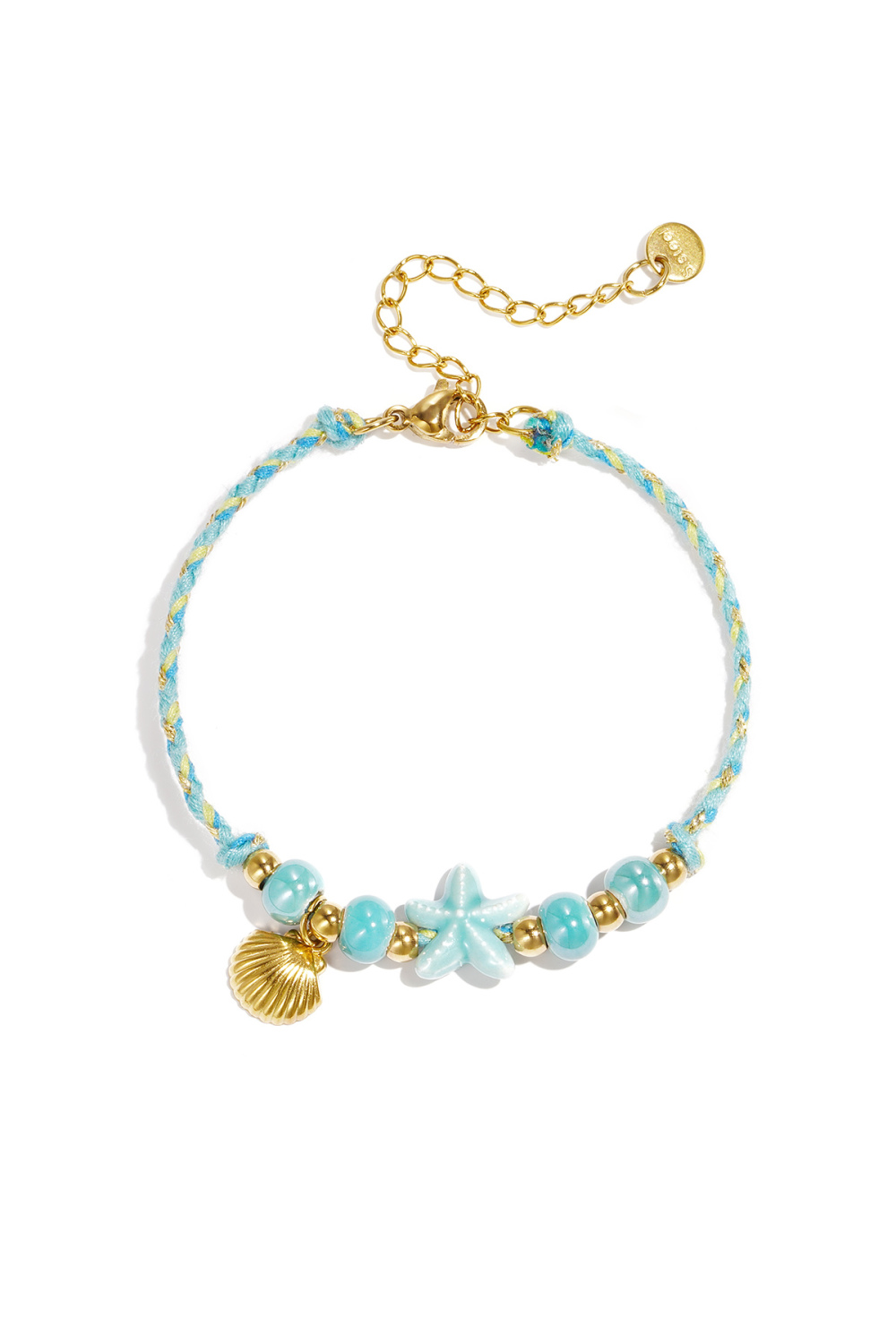 Bracelet Orné De Perles À Motif De Corde, D'Étoiles De Mer Et De Coquillages Image4