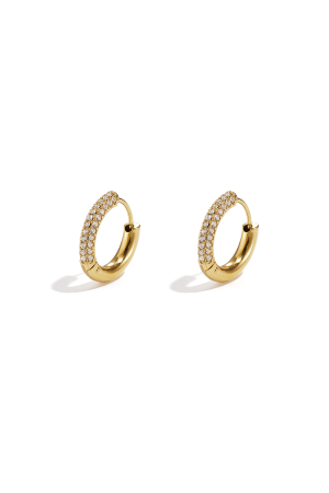 Boucles D'Oreilles Créoles En Acier Inoxydable, Style Simple Et Quotidien, Collection De Bijoux Pour Femmes h5 Image4