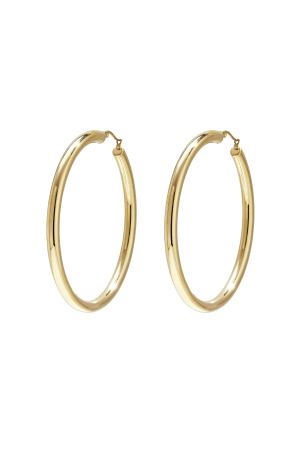 Boucles D'Oreilles Créoles En Acier Inoxydable, Collection Décontractée Et Simple Pour Femmes h5