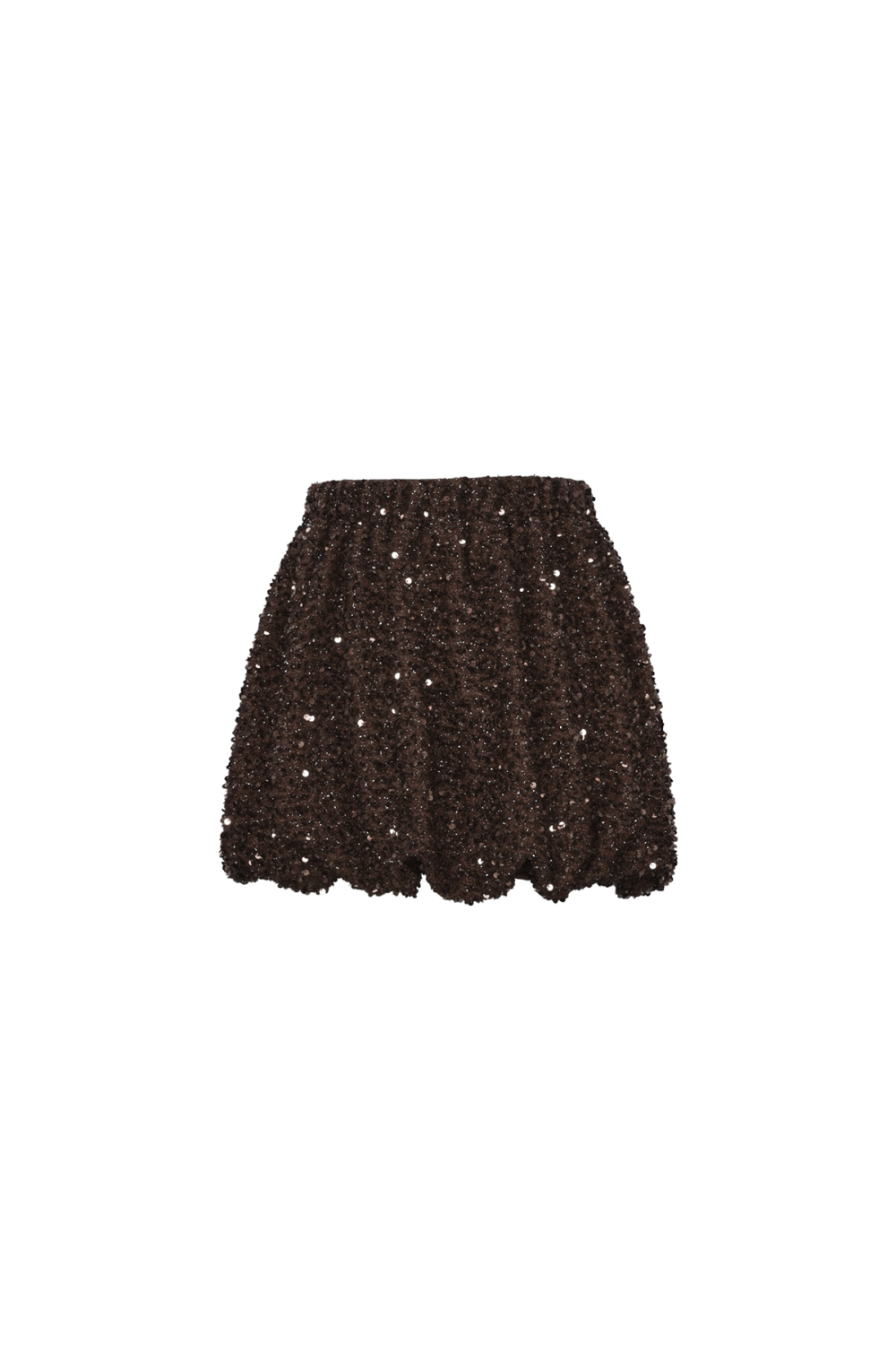 Jupe Courte Femme En Fibre De Polyester Tissée Élégante Paillettes h5Image2