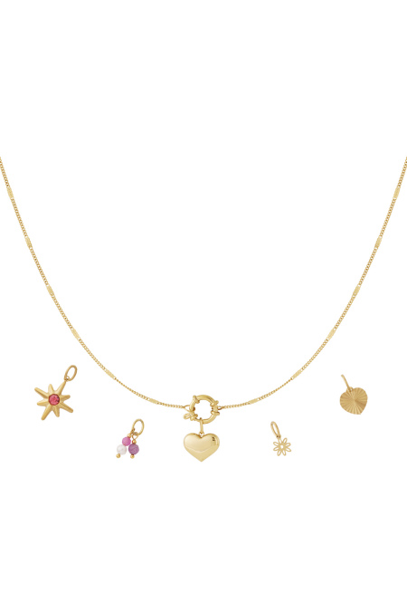 Collier mini coeur DIY