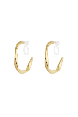 Boucles D'Oreilles À Clip Courbes h5 