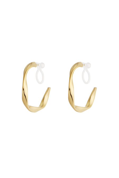 Boucles d'oreilles à clip courbes