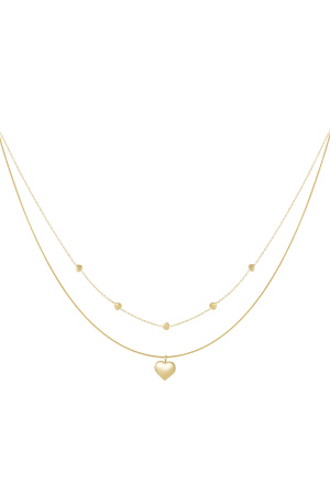 Colliers Superposés En Forme De Cœur, Style Décontracté, Simple Et Quotidien, Bijoux Pour Femmes h5 
