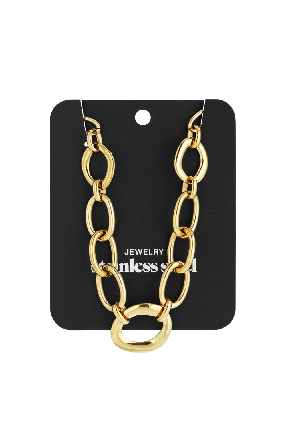 Colliers En Acier Inoxydable Pour Femmes, Style Décontracté, Simple Et Quotidien h5Image5