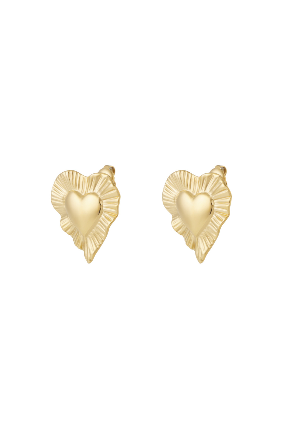 Boucles D'Oreilles Coeur Rayonnant 