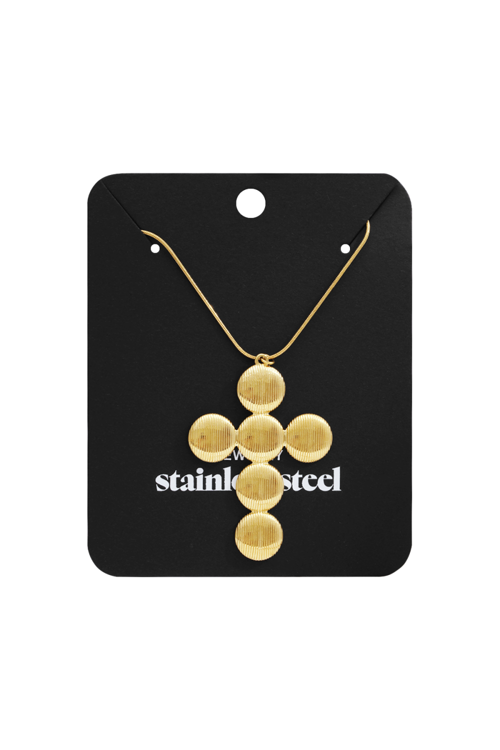Colliers Pendentifs En Acier Inoxydable Croix Casual Daily Simple Series Bijoux Pour Femmes Image5