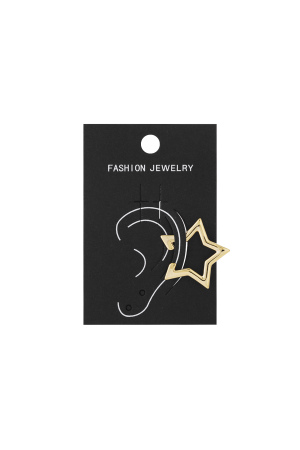Boucles D'Oreilles En Cuivre Style Étoile, Décontractées Et Quotidiennes h5 Image4