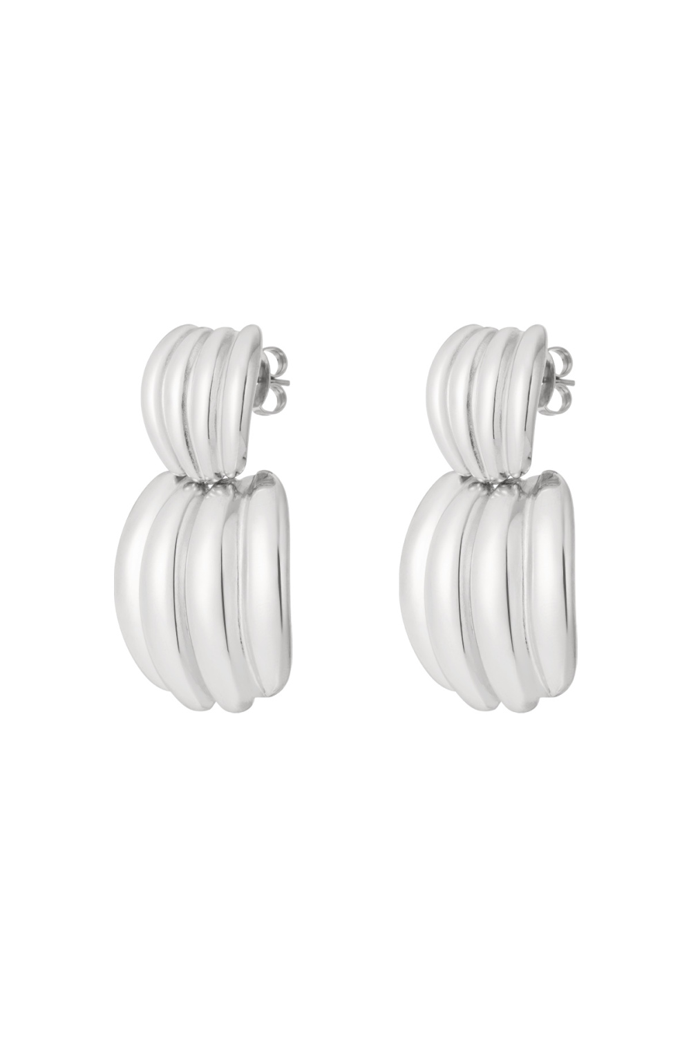 Boucles D'Oreilles À Tige En Acier Inoxydable, Style Géométrique, Décontracté, Simple, Pour Femme Image3