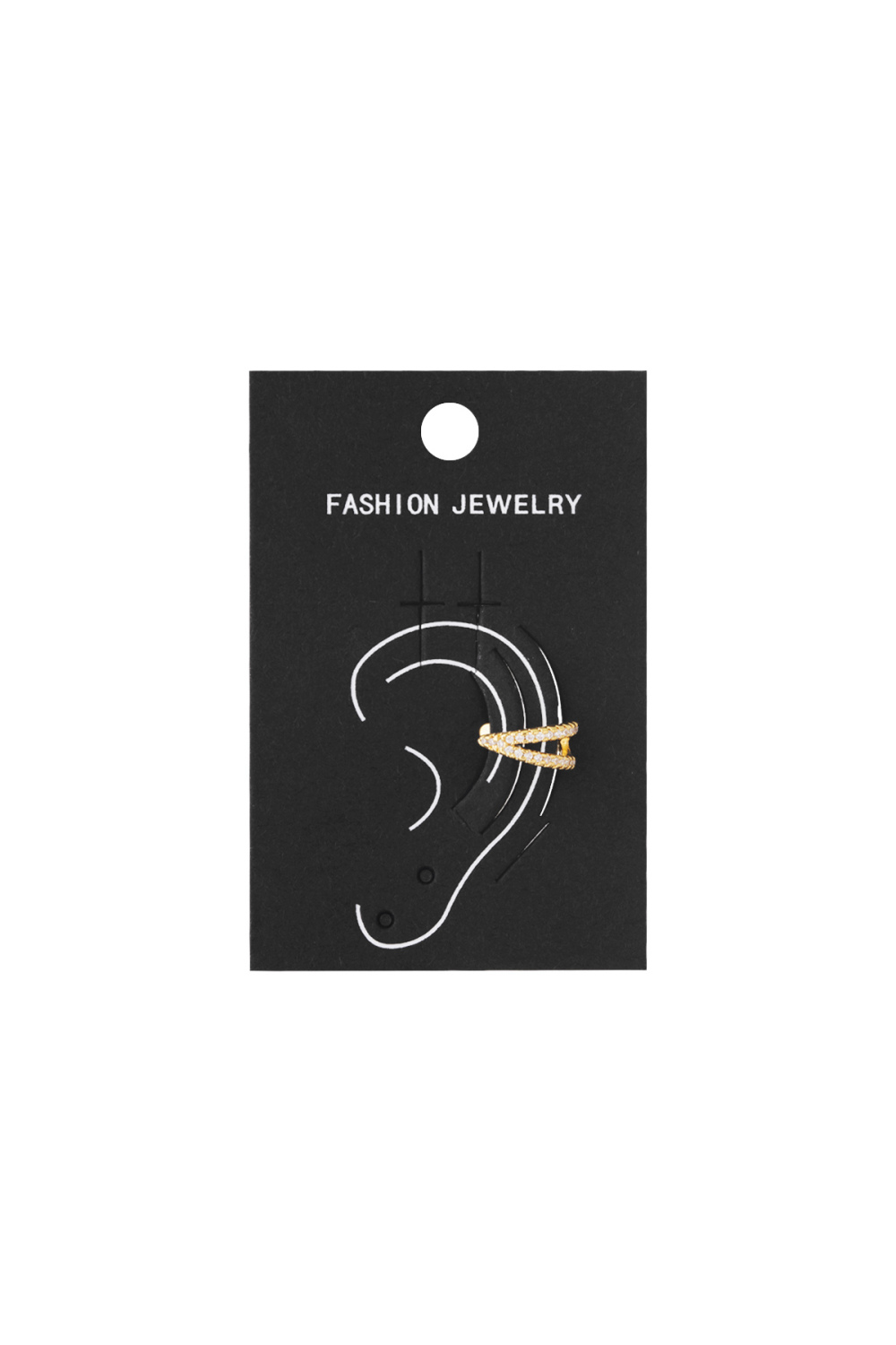 Boucles D'Oreilles Géométriques En Cuivre, Style Décontracté Et Quotidien (Pack With Plastic Bag) h5Image4