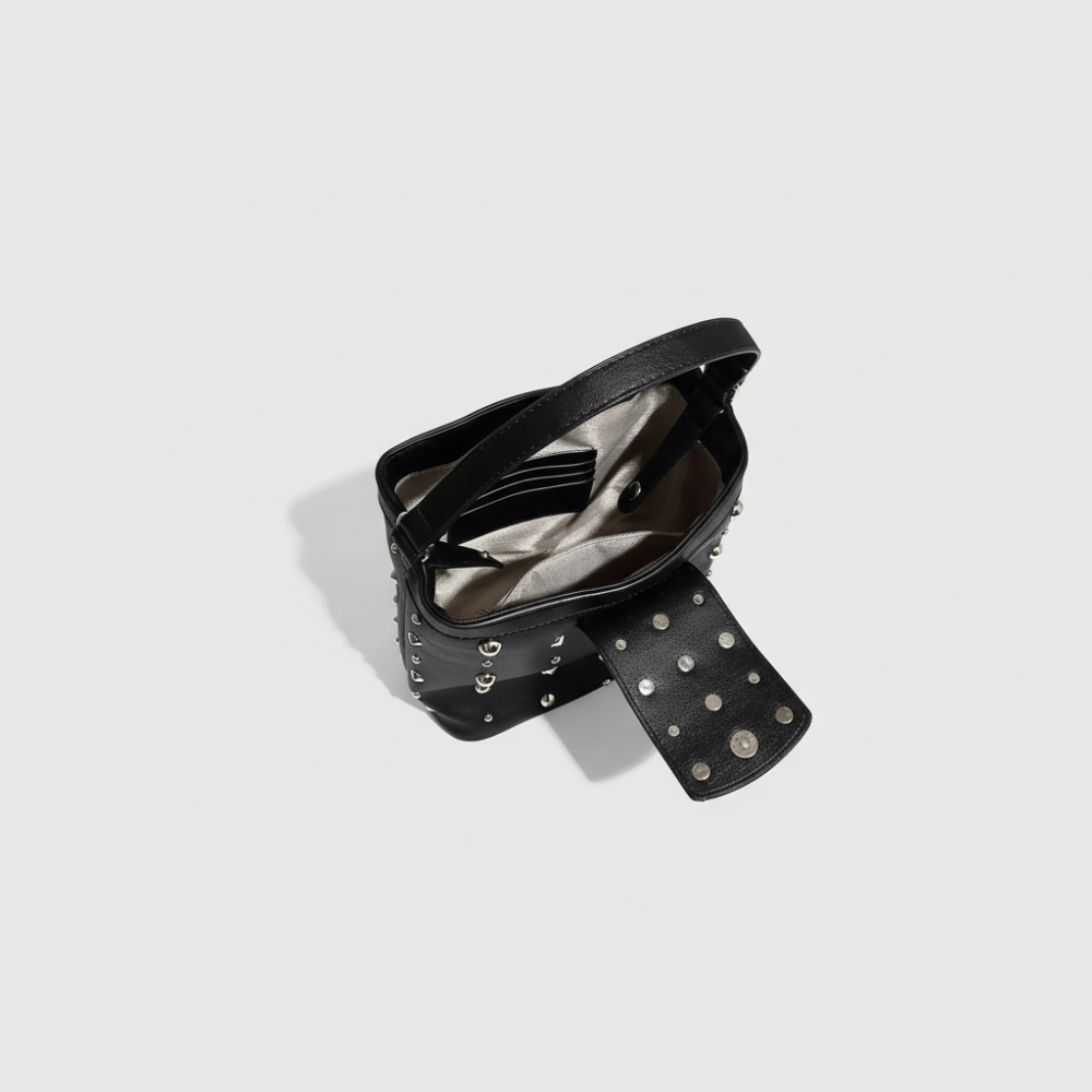 Sac À Bandoulière Pour Femme, Série Mode Haut De Gamme, Rivet Métallique, 1 Pièce Image2