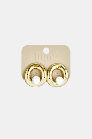 Boucles D'Oreilles Puces En Acier Inoxydable, Style Rond, Collection Décontractée Et Simple Pour Femmes h5 Image6