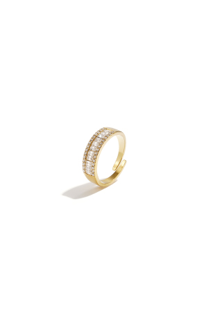 Bague Ajustable Ornée De Strass h5