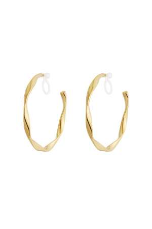 Boucles D'Oreilles À Clip Twist Hoops h5 