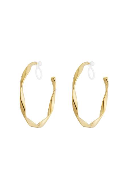 Boucles d'oreilles à clip Twist Hoops