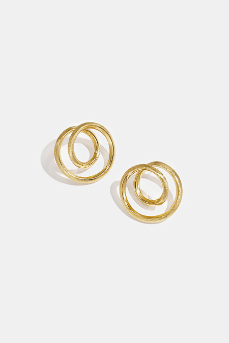 Boucles d'oreilles à effet spirale