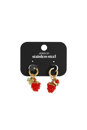 Boucles D'Oreilles Pendantes En Acier Inoxydable, Série Fruit Daily Daily Simple, Bijoux Pour Femmes h5 Image4