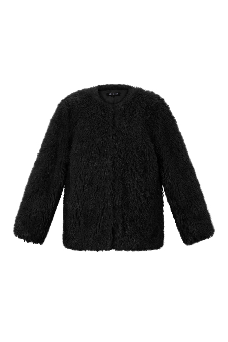 Tissu en Fibre de Polyester Femmes Manteau Élégant Couleur Unie Automne/Hiver 2