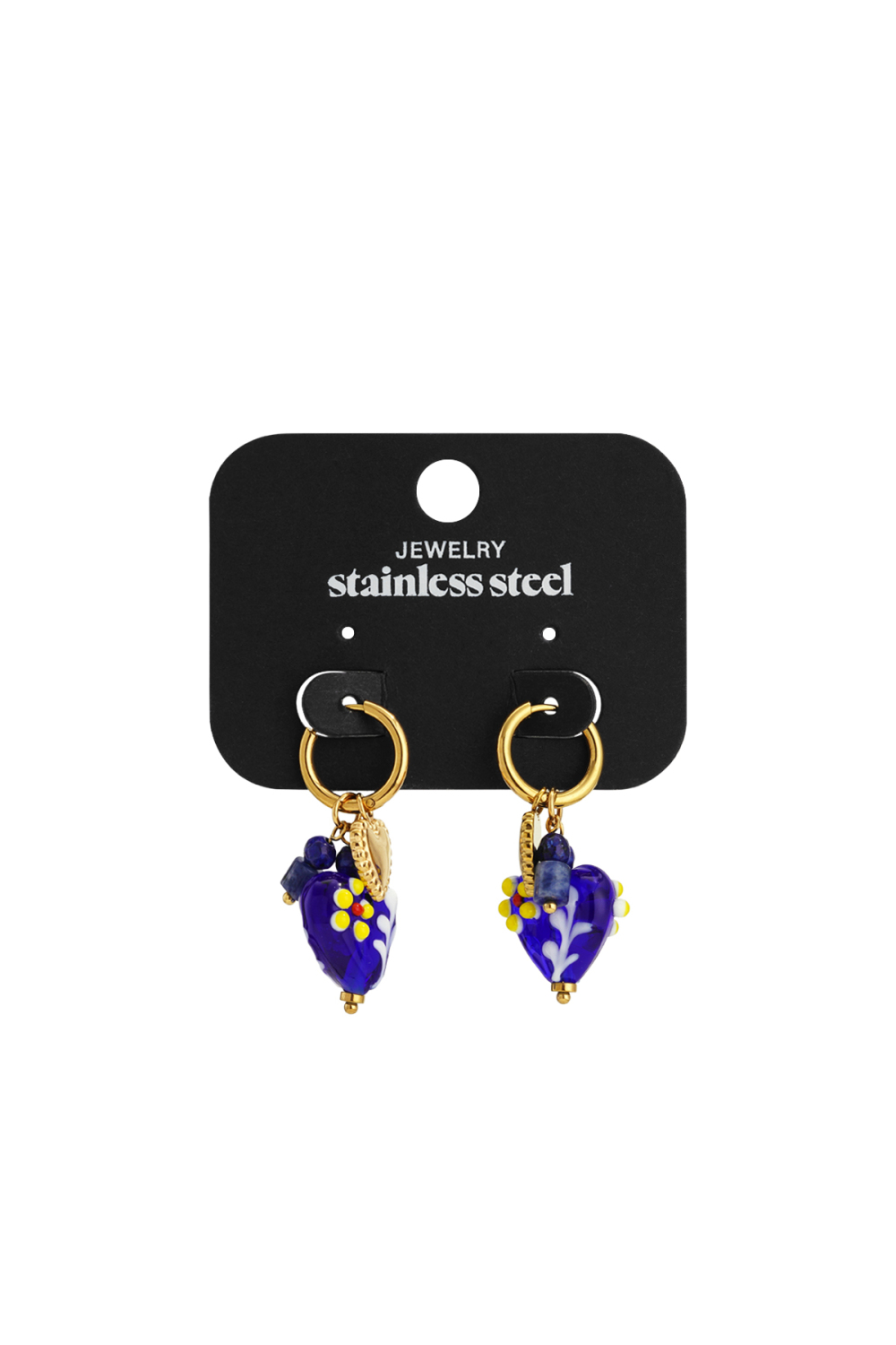 Boucles D'Oreilles Pendantes En Acier Inoxydable, Style Cœur, Décontractées, Simples Et Quotidiennes, Bijoux Pour Femmes h5Image8