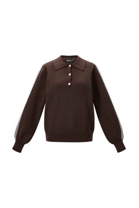 Pull tricoté à rayures 2