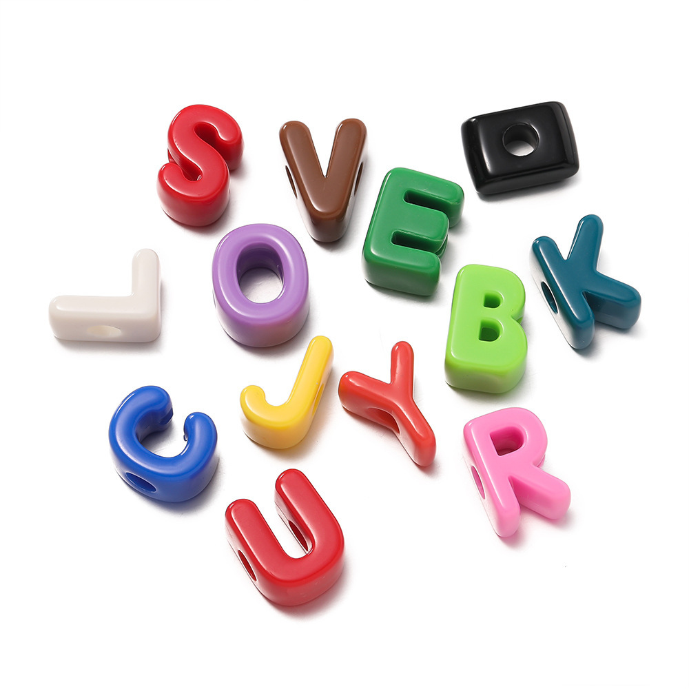 10 Perles À Lettres Ccb Pour Bijoux À Faire Soi-Même Image4