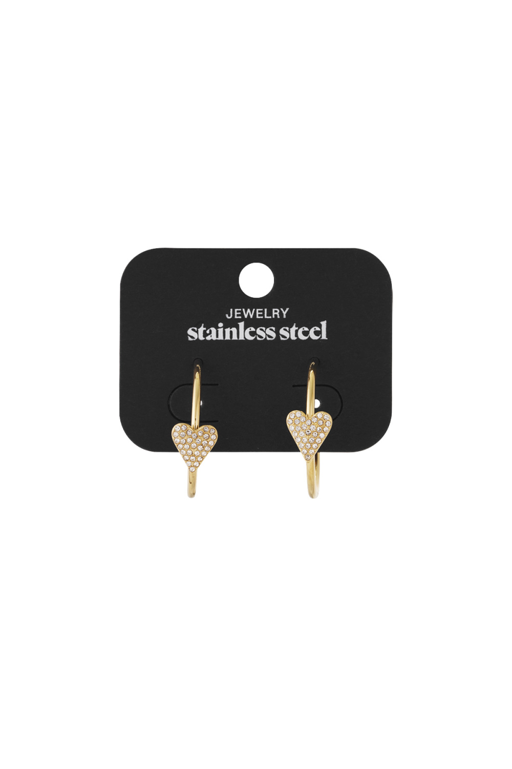 Boucles D'Oreilles Créoles En Forme De Cœur Image6