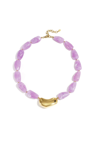 Collier Avec Perle Asymétrique Imposante h5 Image4