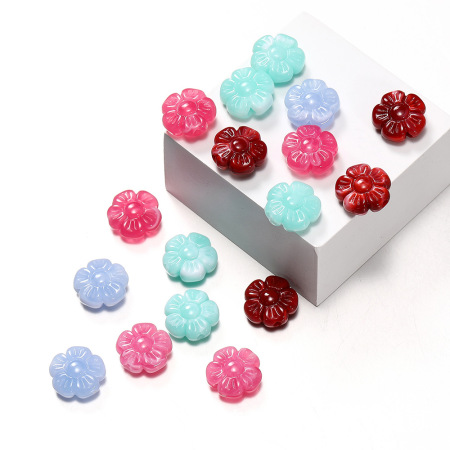 1 Sachet De Perles Acryliques Sweet Flower