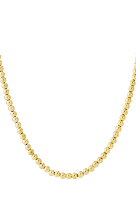 Collier de perles creuses - 8 mm