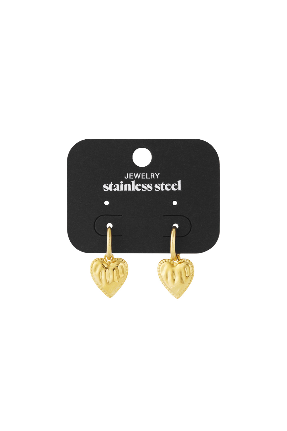 Boucles D'Oreilles Coeur Basiques Image6