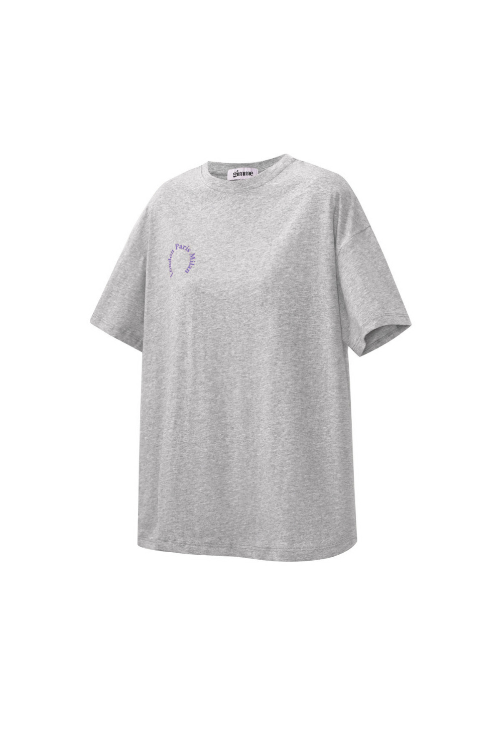 Coton T-Shirt Femme Casual Letters h5Image2