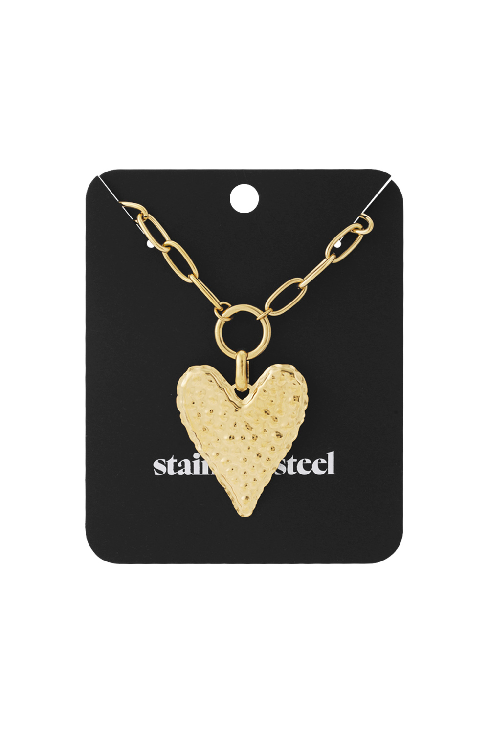 Collier Long En Forme De Cœur Épais h5Image3