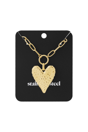 Collier Long En Forme De Cœur Épais h5 Image3